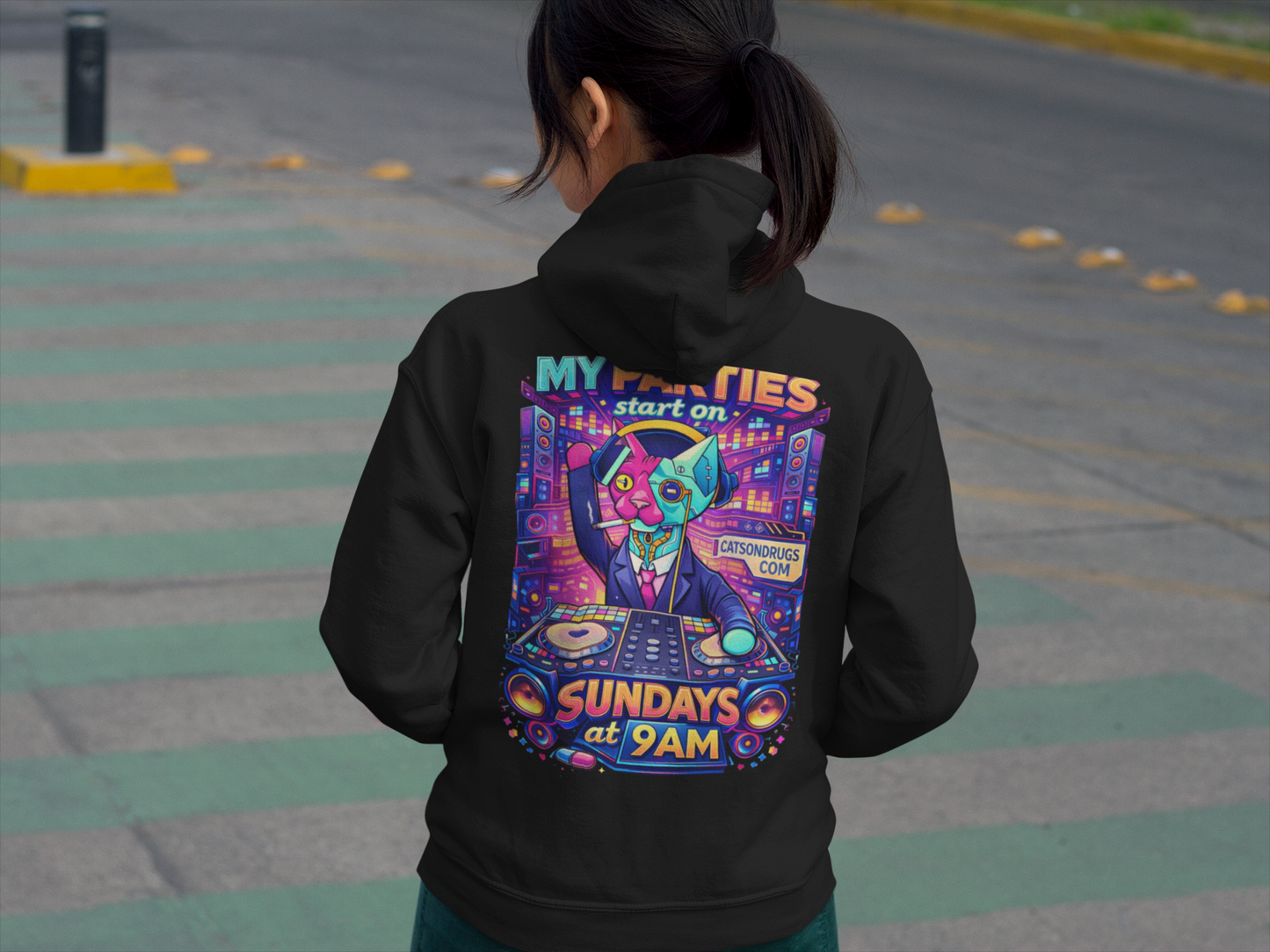 rave fashion streetwear hoodie