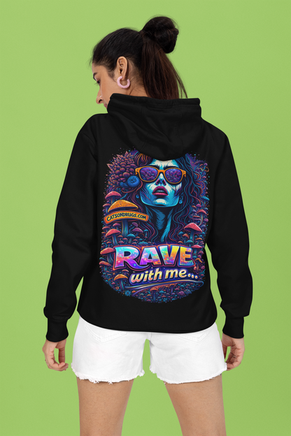 rave festival streetwear hoodie