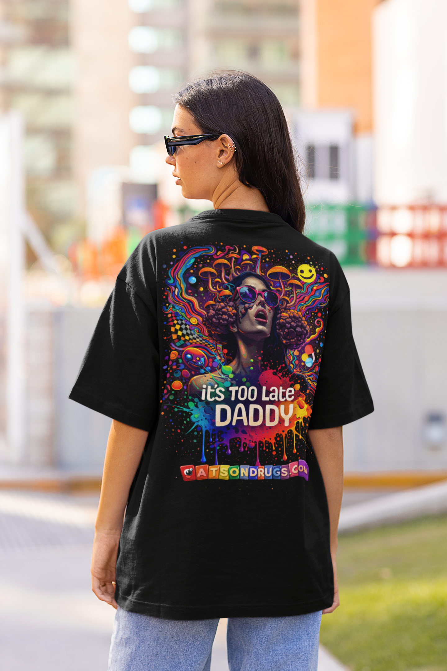 rave party graphic t shirt