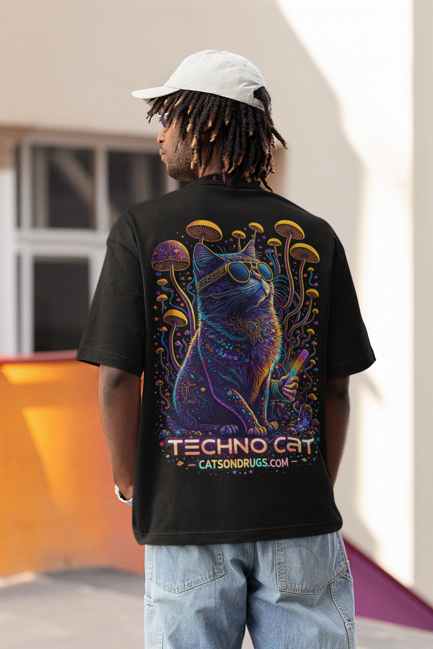 rave party neon t shirt