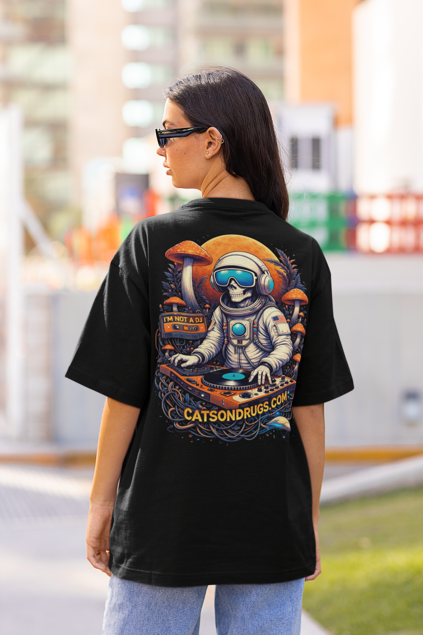 rave techno graphic shirt