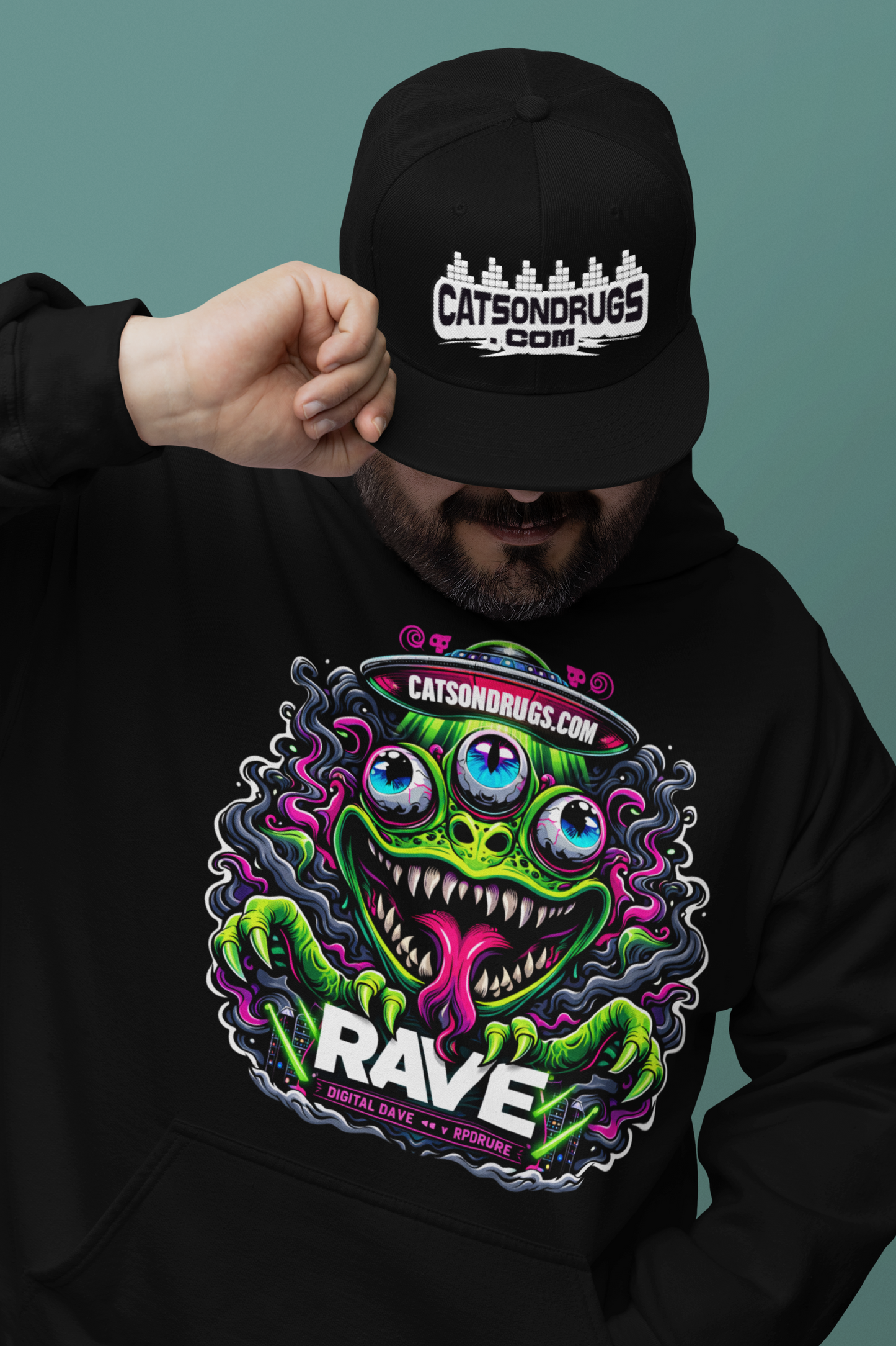 Club Night Frog | Rave Hoodie