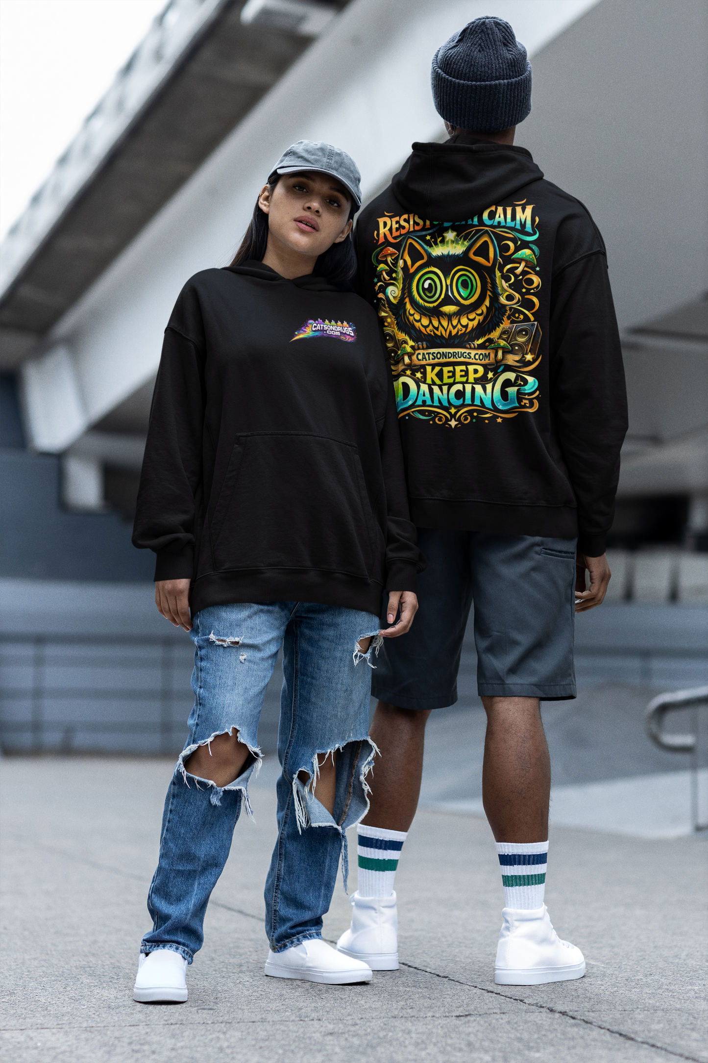 Techno Hoodie | Stay Calm & Keep Dancing