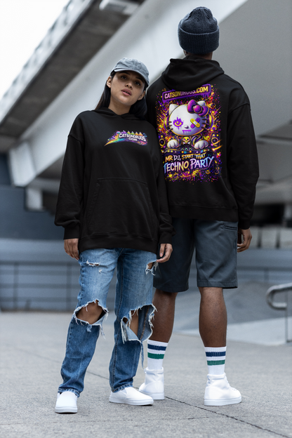 Festival Hoodie | Mr DJ, Techno Party Cat