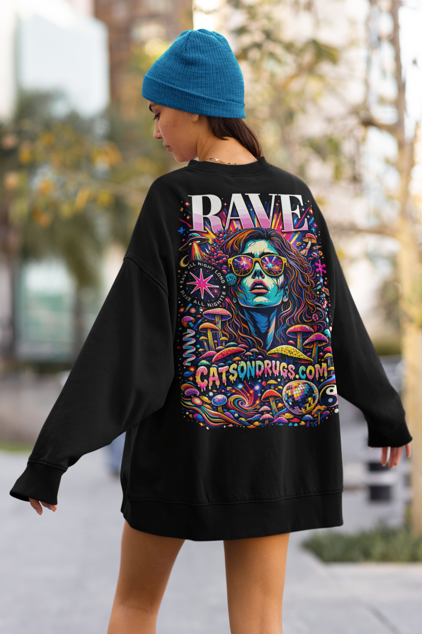 sudadera EDM trippy