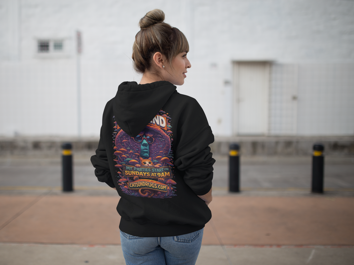 sudadera arte psicodelico colorido
