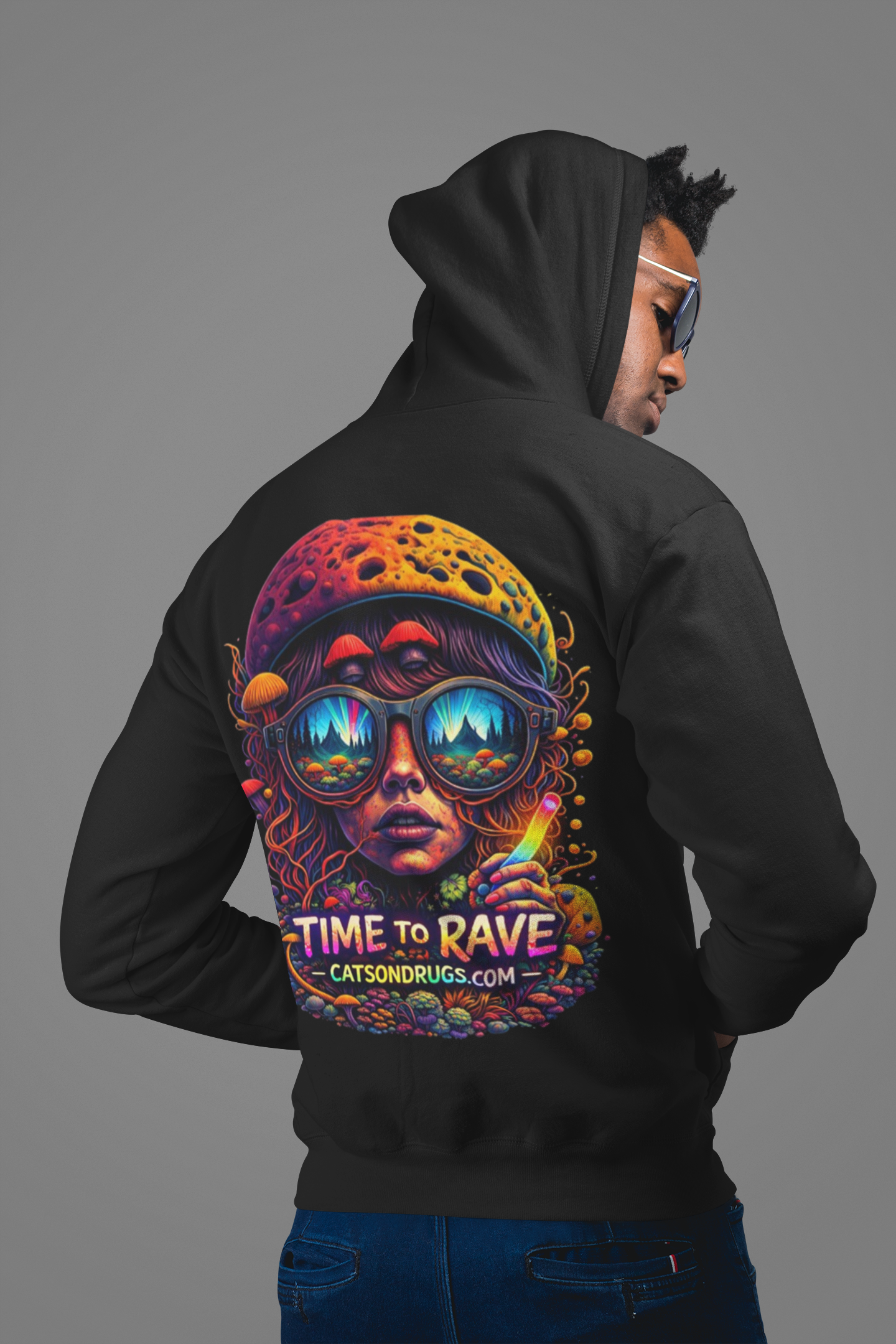 sudadera festival neon
