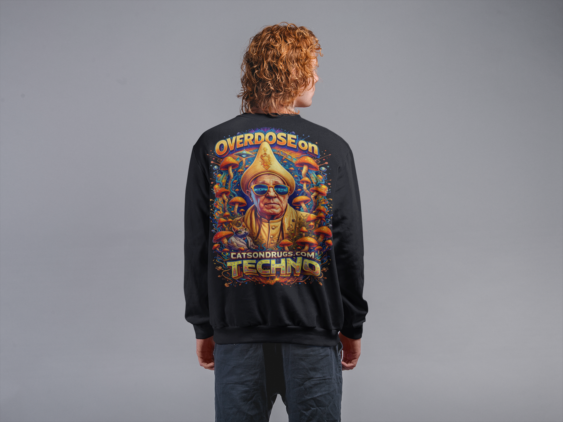 sudadera fiesta rave psicodélica
