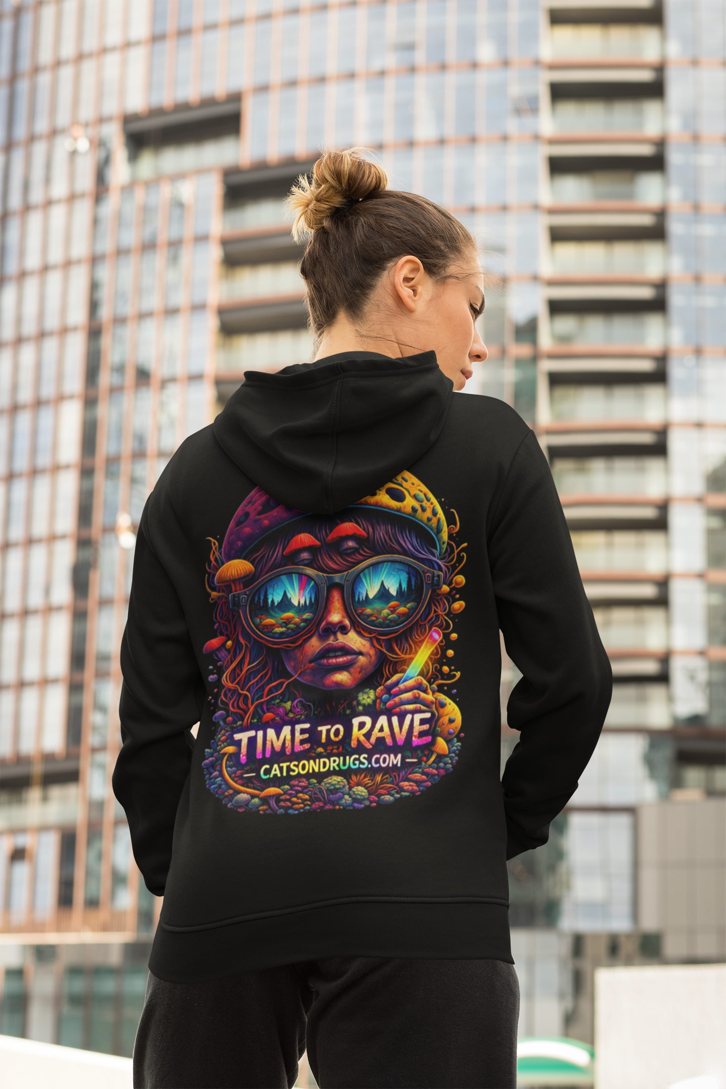 sudadera psicodelica neon