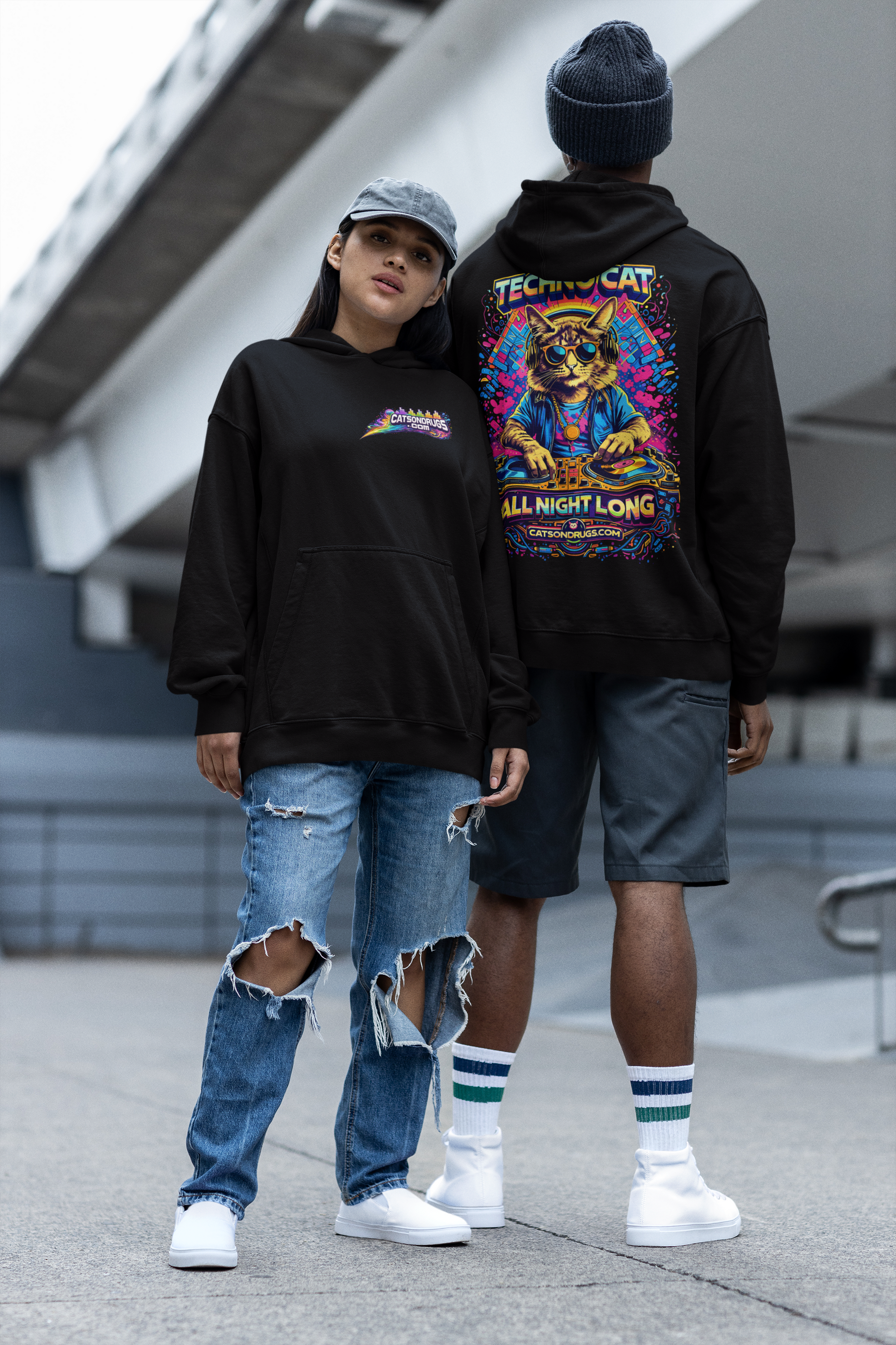 sudadera rave arte psicodelico