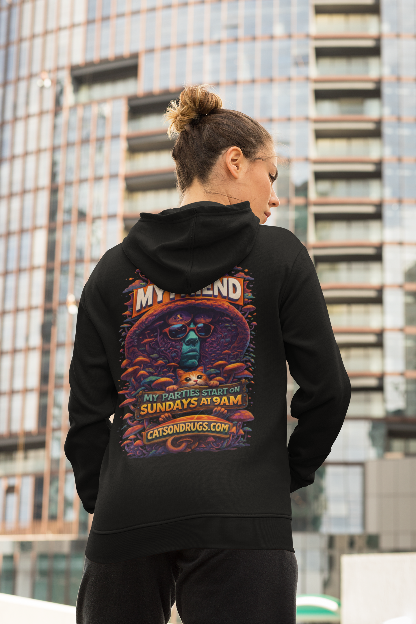 sudadera rave arte trippy