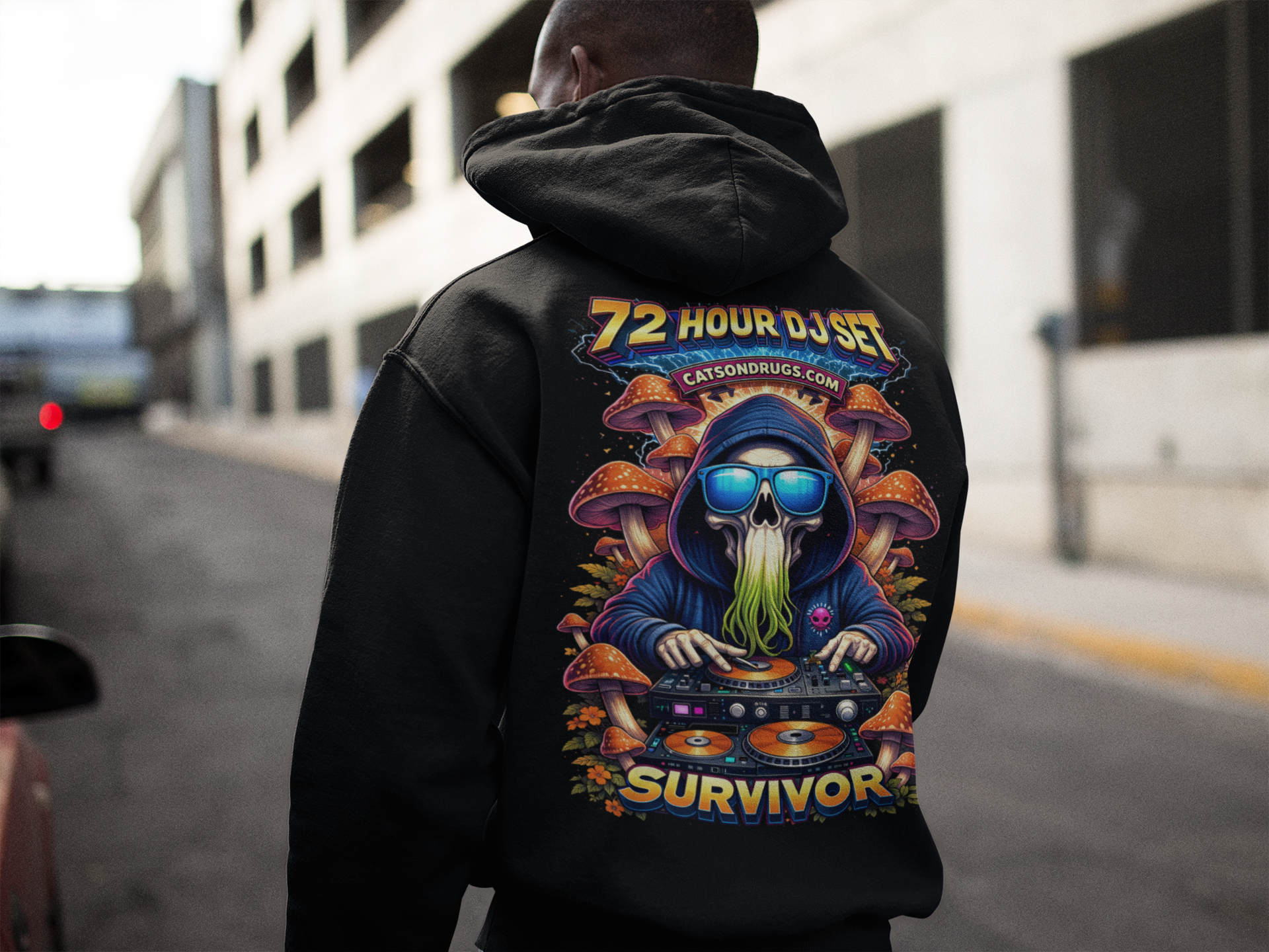 sudadera rave psicodélica