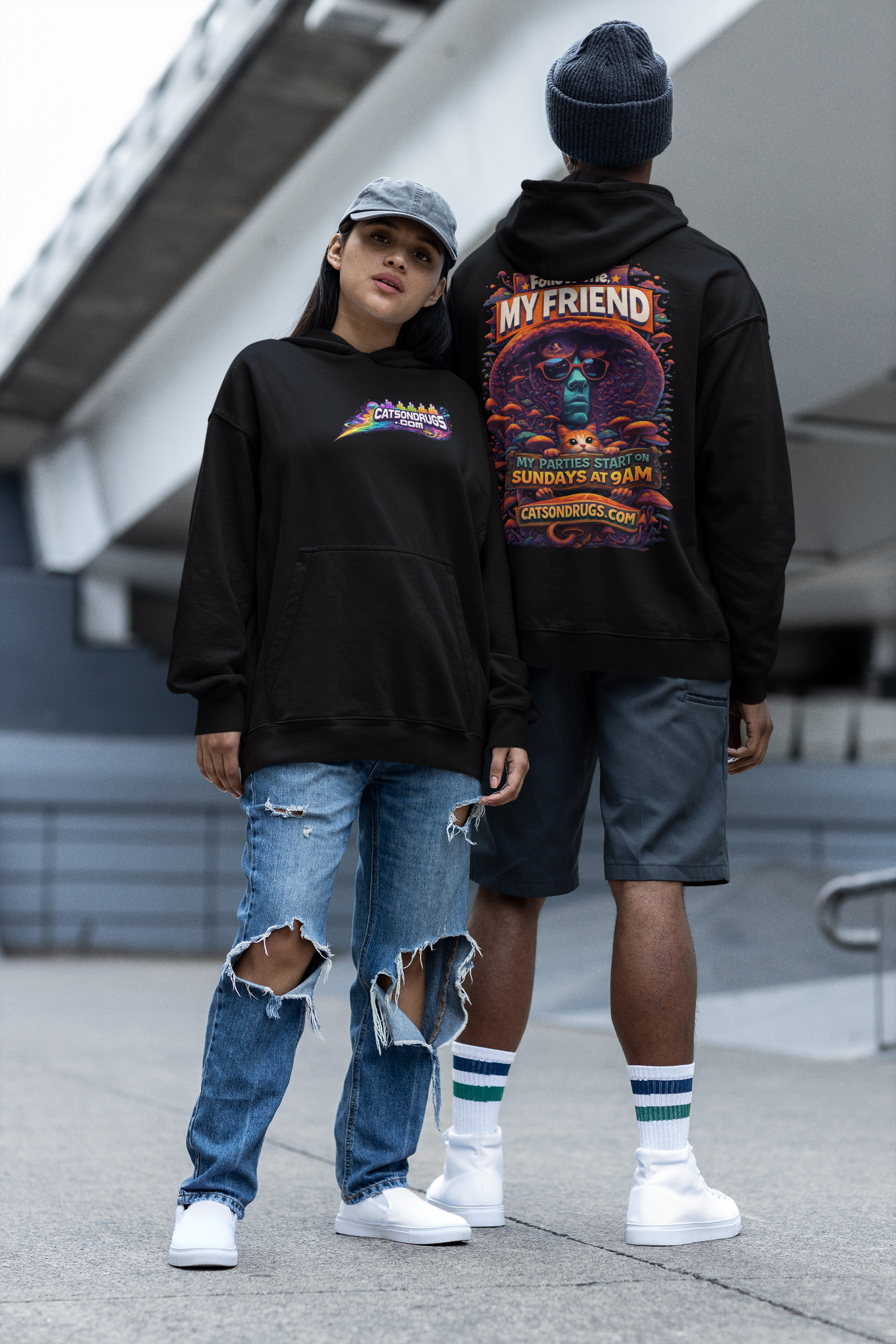sudadera streetwear psicodelia