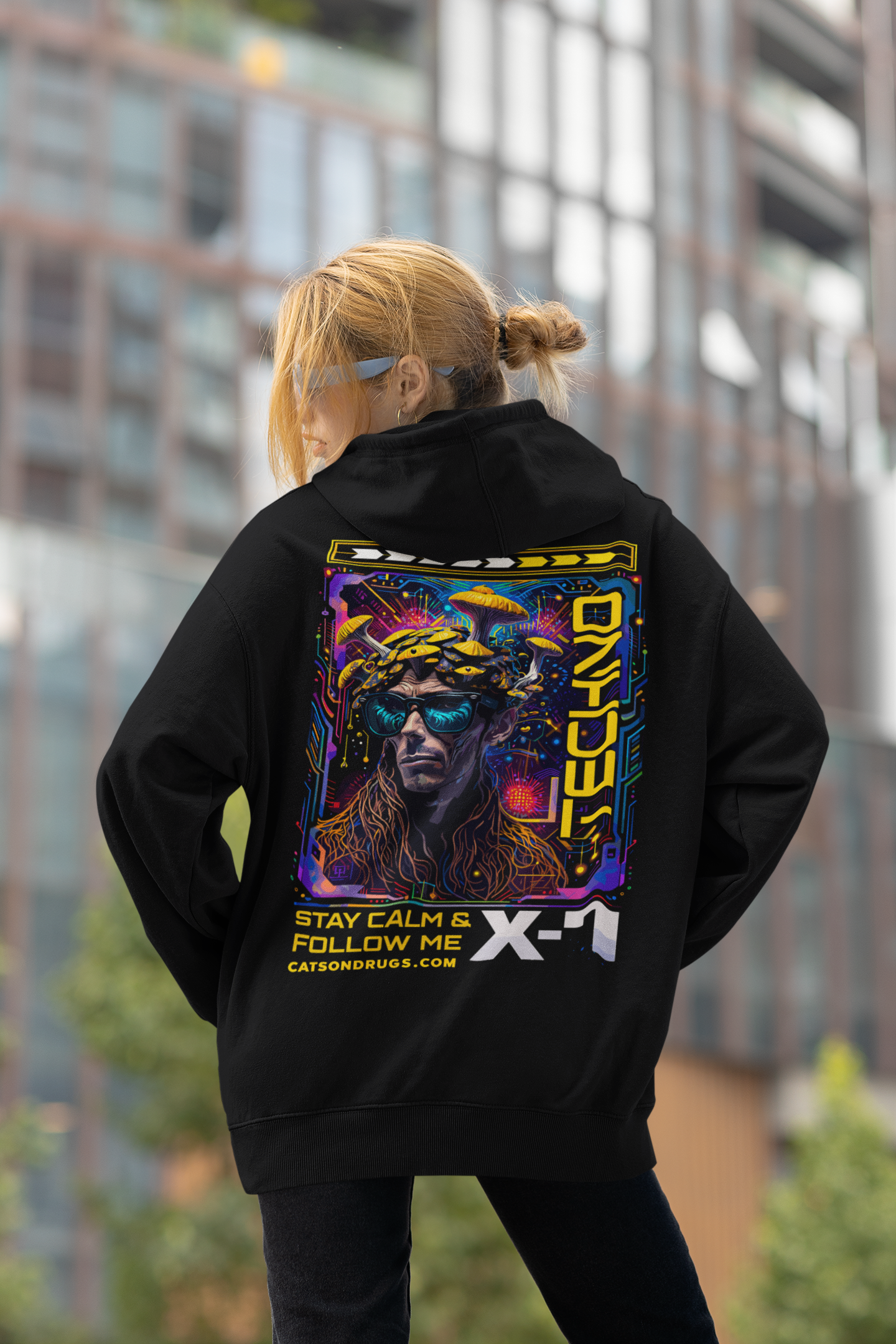 sudadera techno oversize