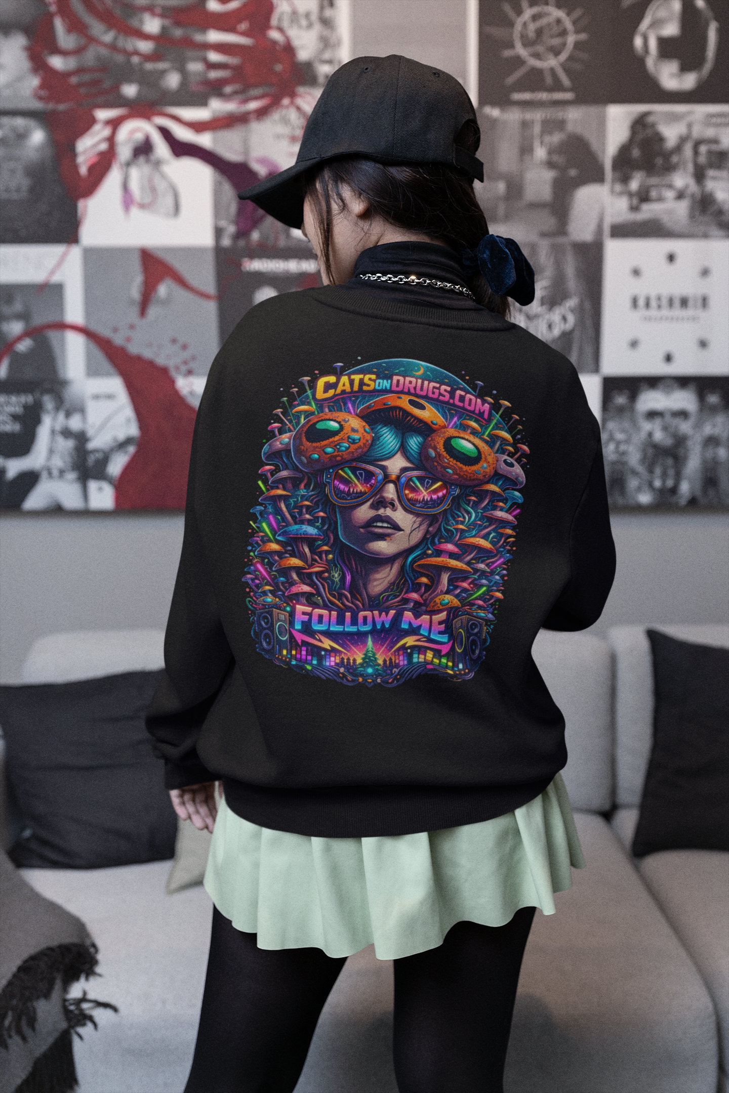 sudadera techno rave festival unisex