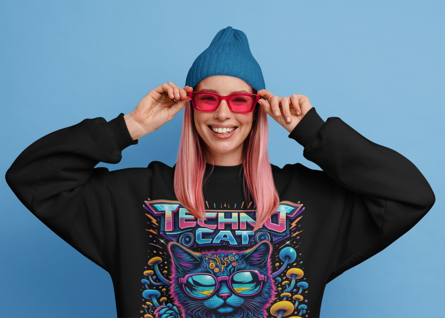 Sudadera Techno | Techno Cat Reloaded