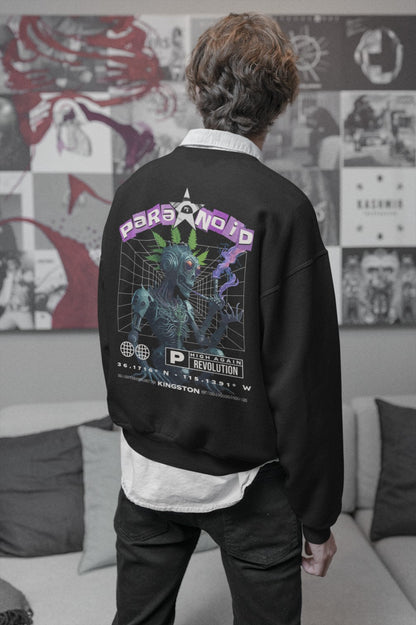 Paranoid Robot Cat | Techno Sweatshirt
