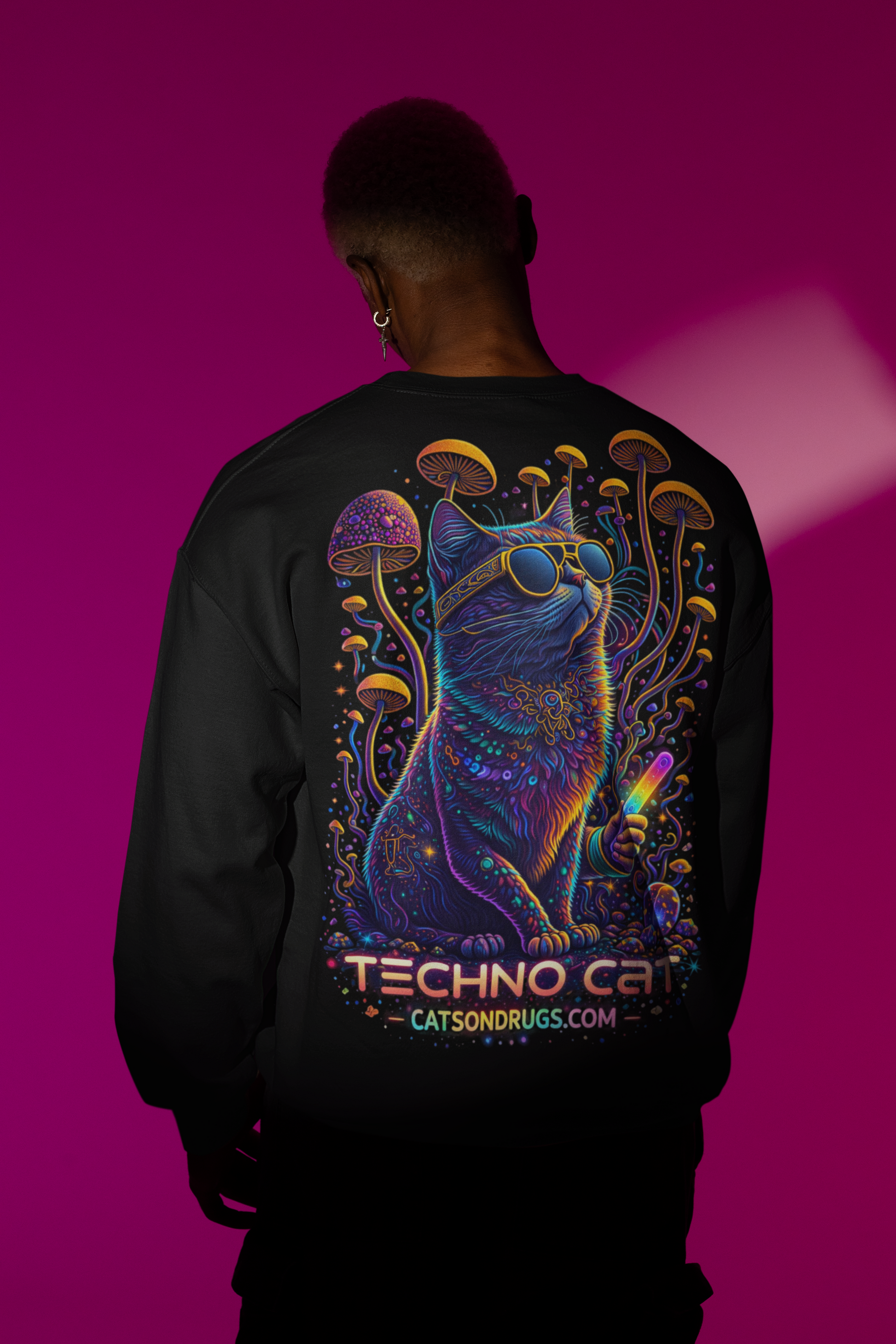 sweatshirt techno graphique