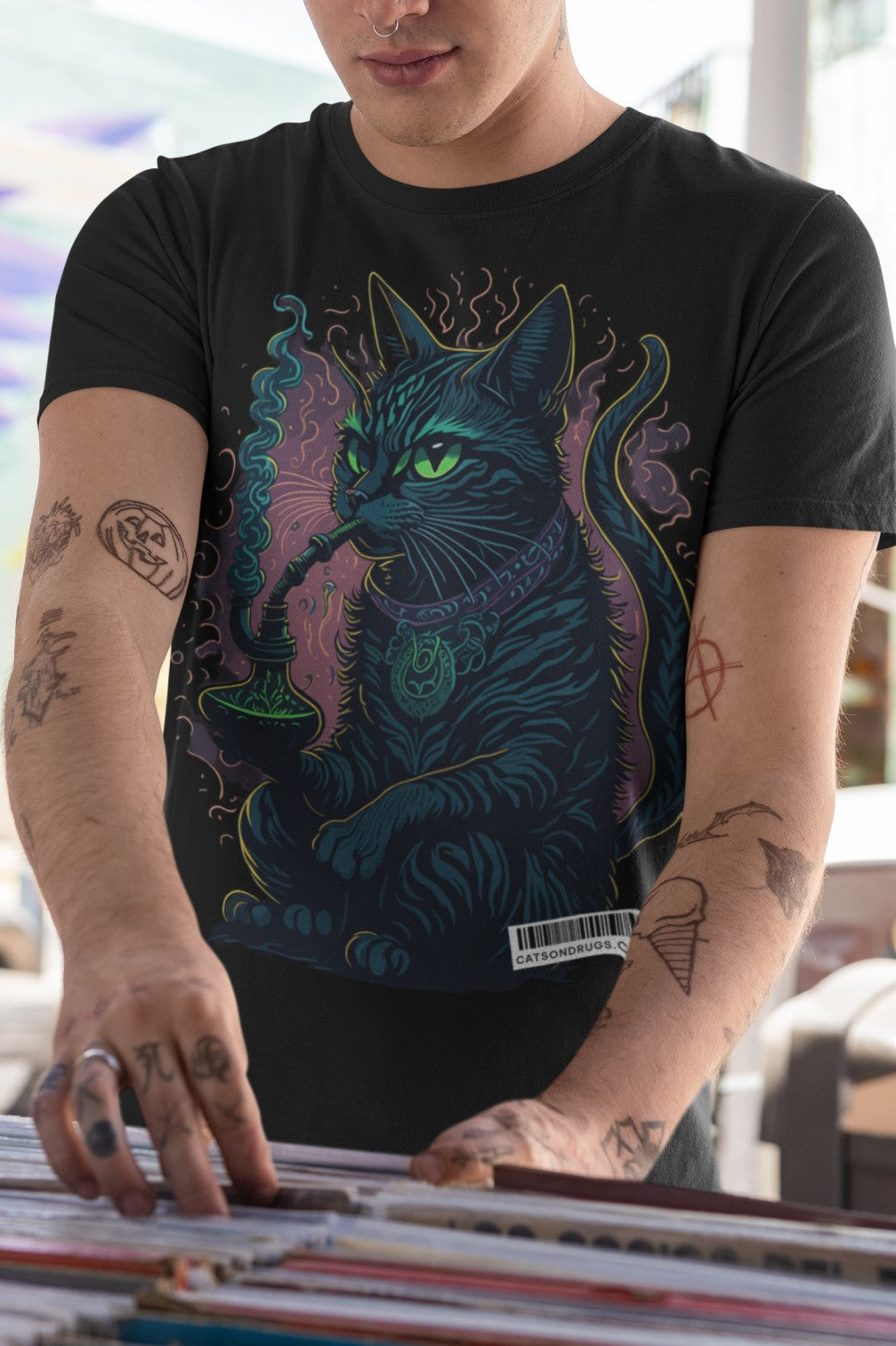 Psychedelic T-Shirt | Shisha Cat