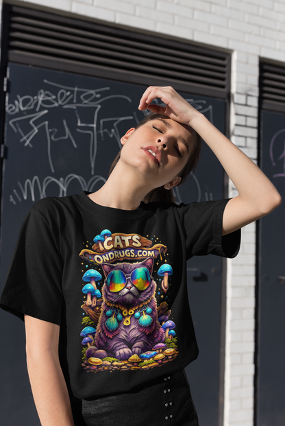 Rave T-Shirt | Diamond Trippy Cat
