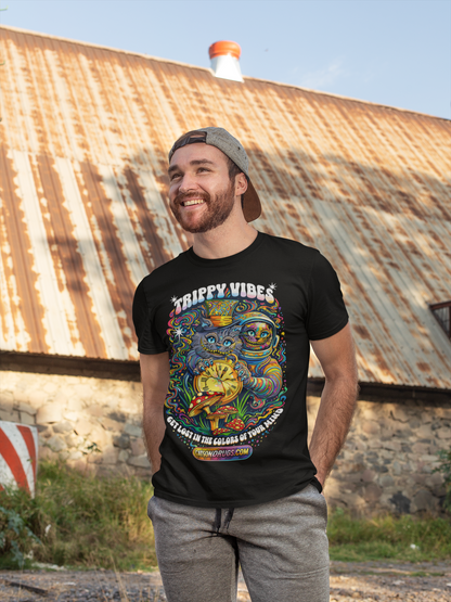 Trippy Vibes Cat | Psychedelic T-Shirt