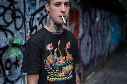 Trippy Cats | Psychedelic T-Shirt | Ecstasy Edition