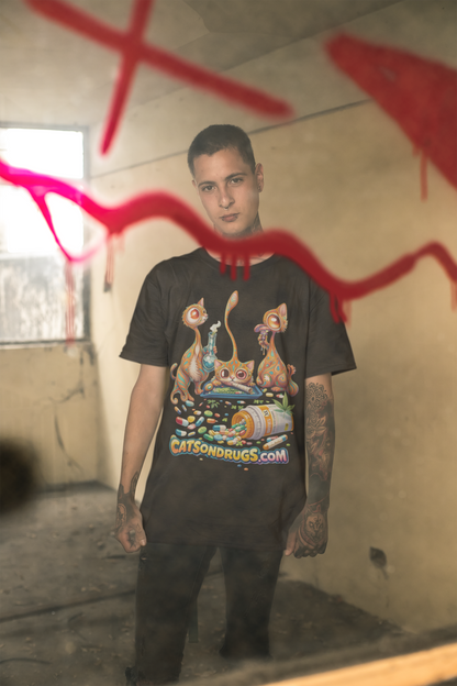 Trippy Cats | Psychedelic T-Shirt | Ecstasy Edition