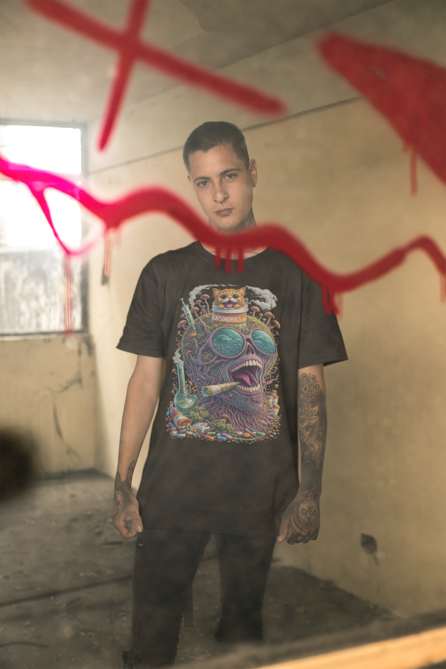 Trippy Mushroom Guy | Psychedelic T-Shirt | Ecstasy Edition