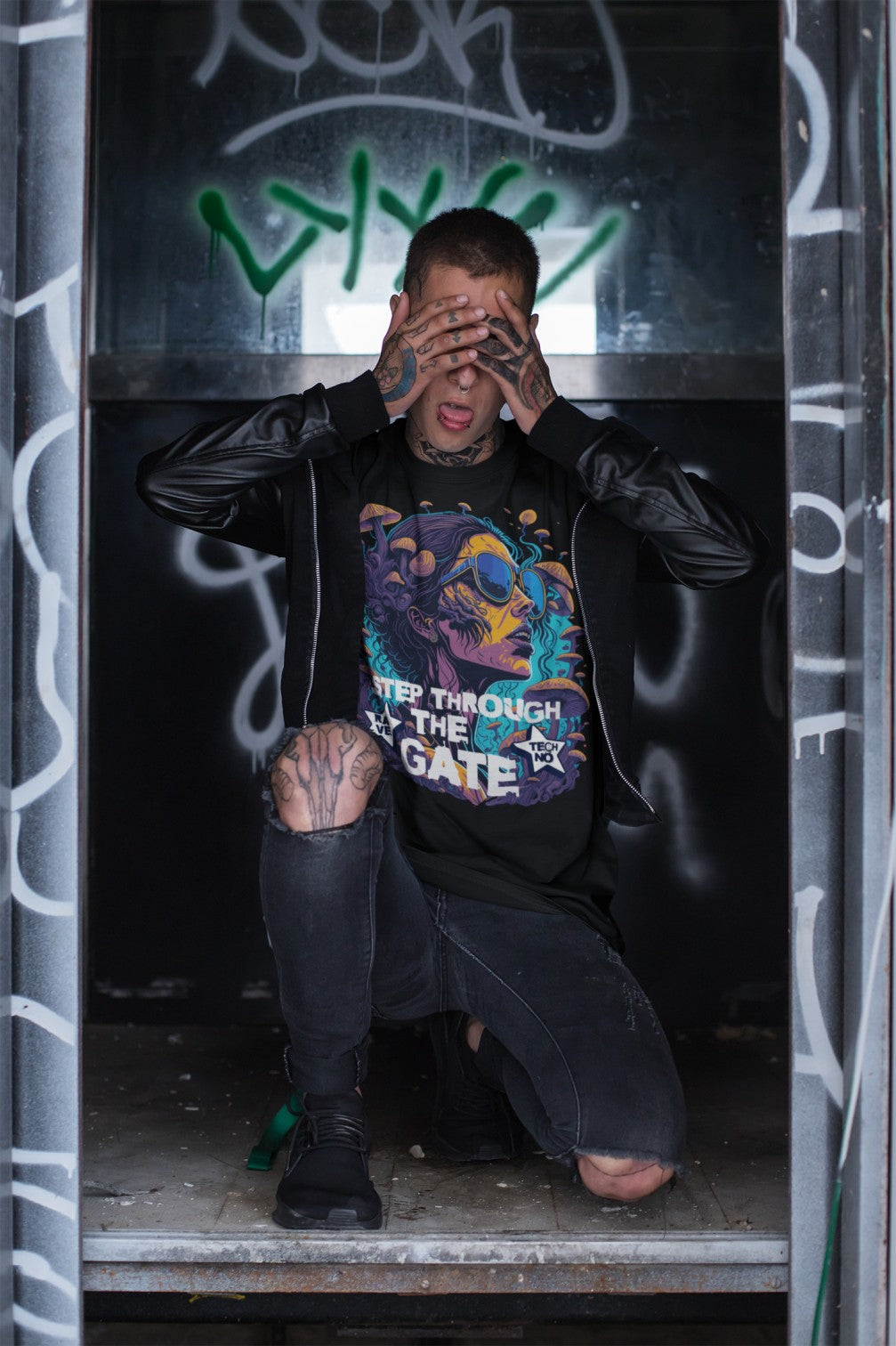 Techno T-Shirt | Step through the Gate | Ecstasy Edition