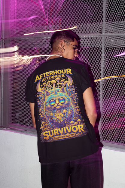 Rave T-Shirt | Afterhour Techno Cat