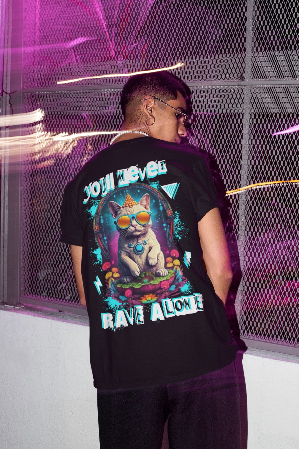 Rave Alone Cat | Rave T-Shirt