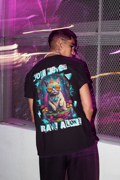 Rave Alone Cat | Rave T-Shirt