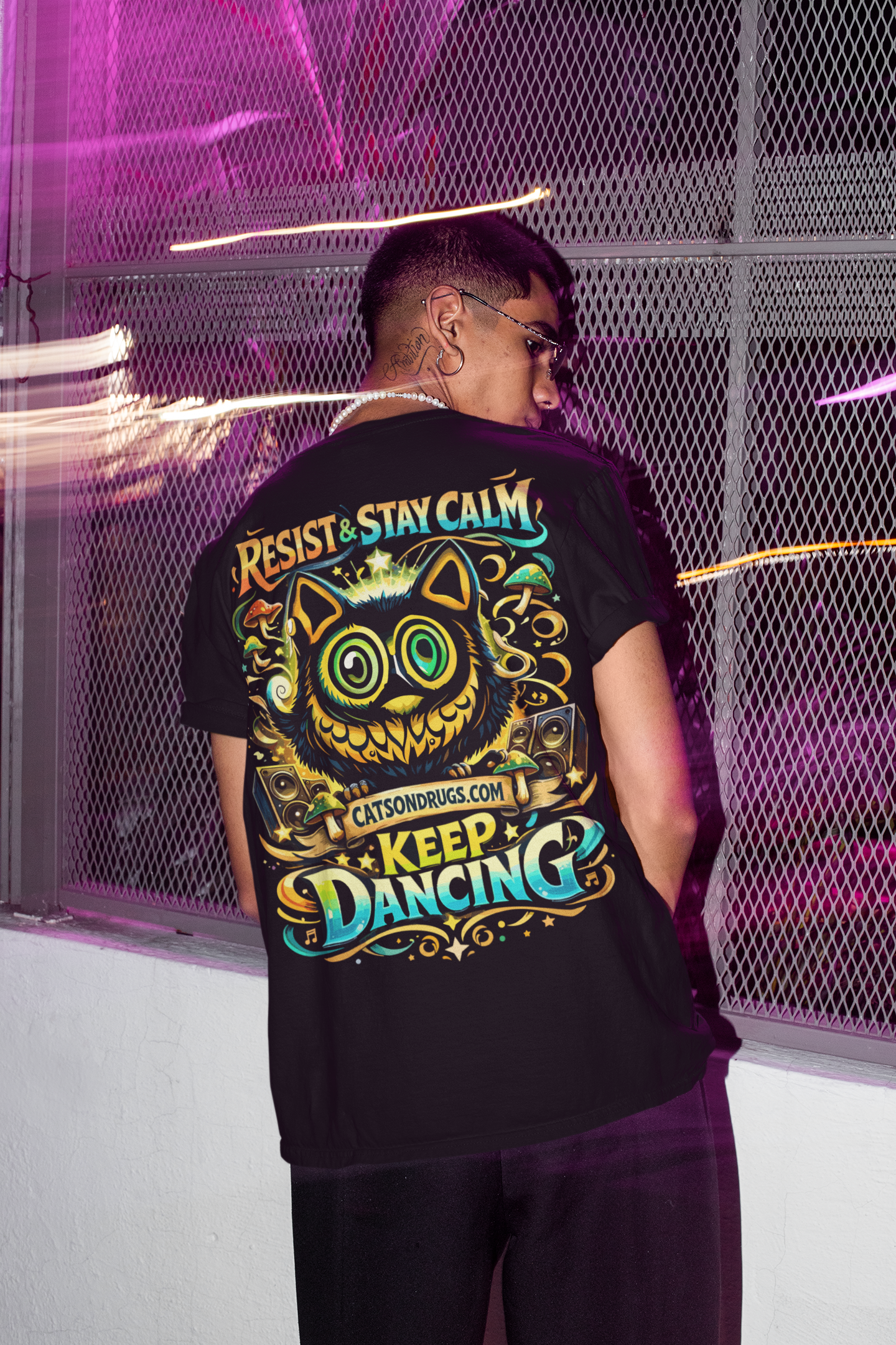 Rave T-Shirt | Resist, Stay Calm & Keep Dancing