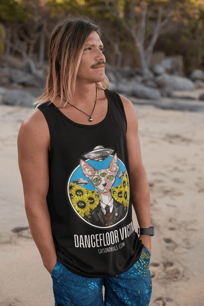 Dancefloor Victim - Unisex Tank Top - CatsOnDrugs