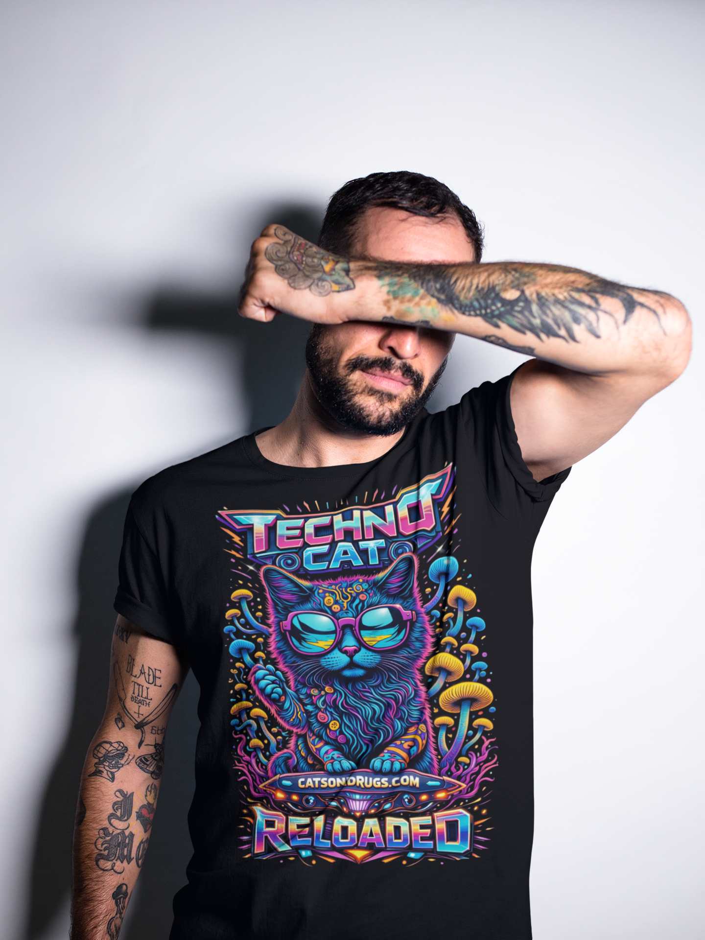 Techno T-Shirt | Techno Cat | Ecstasy Edition