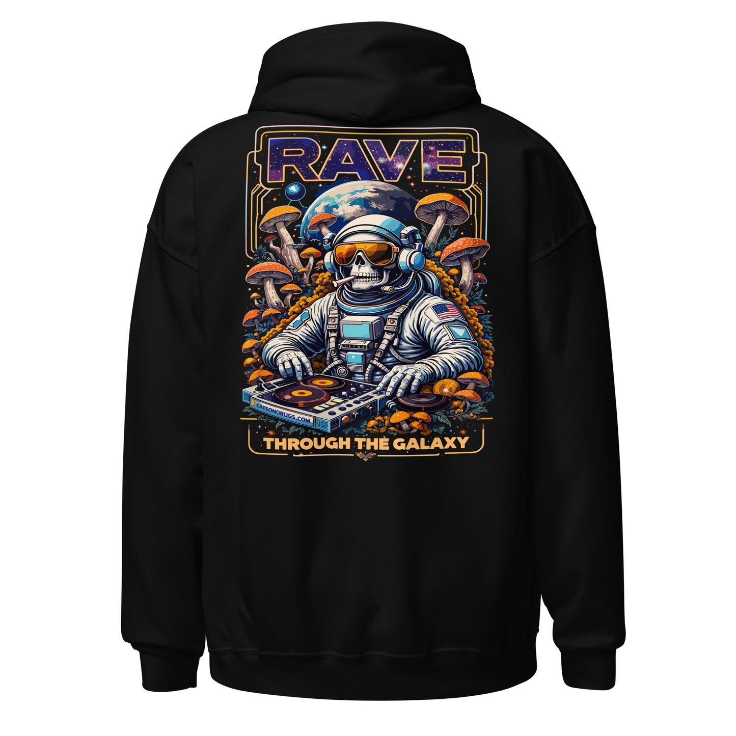 techno club underground rave hoodie