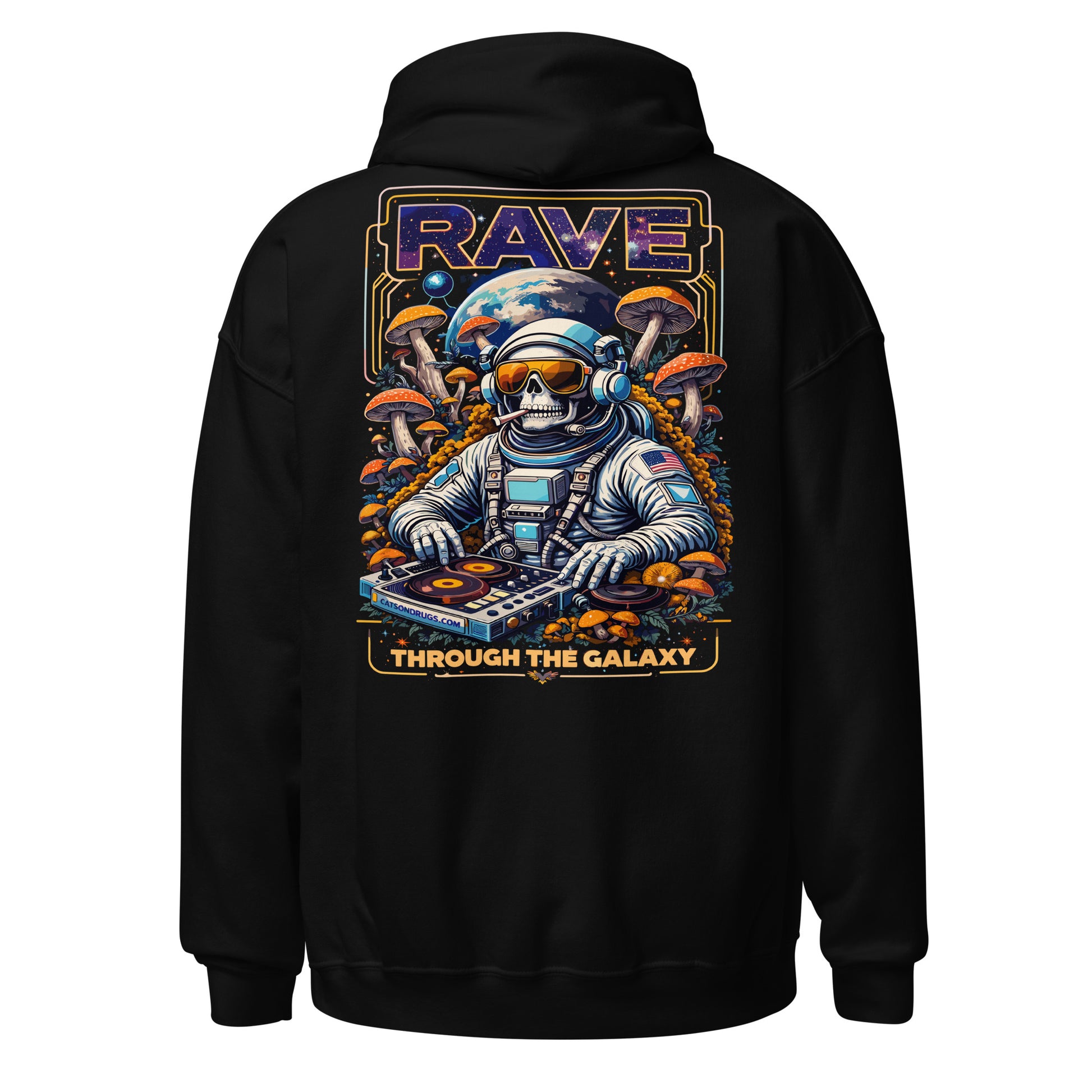 techno club underground rave hoodie