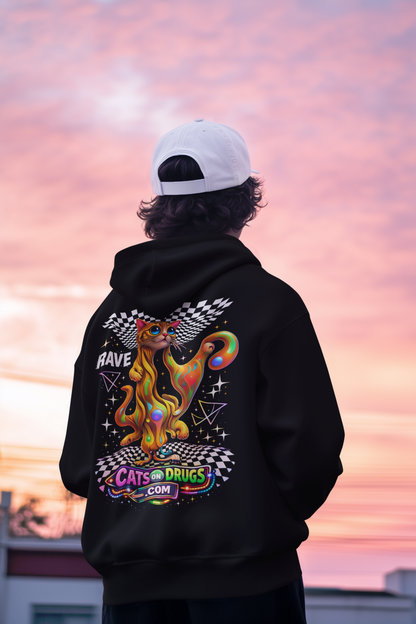 techno fashion streetwear hoodie
