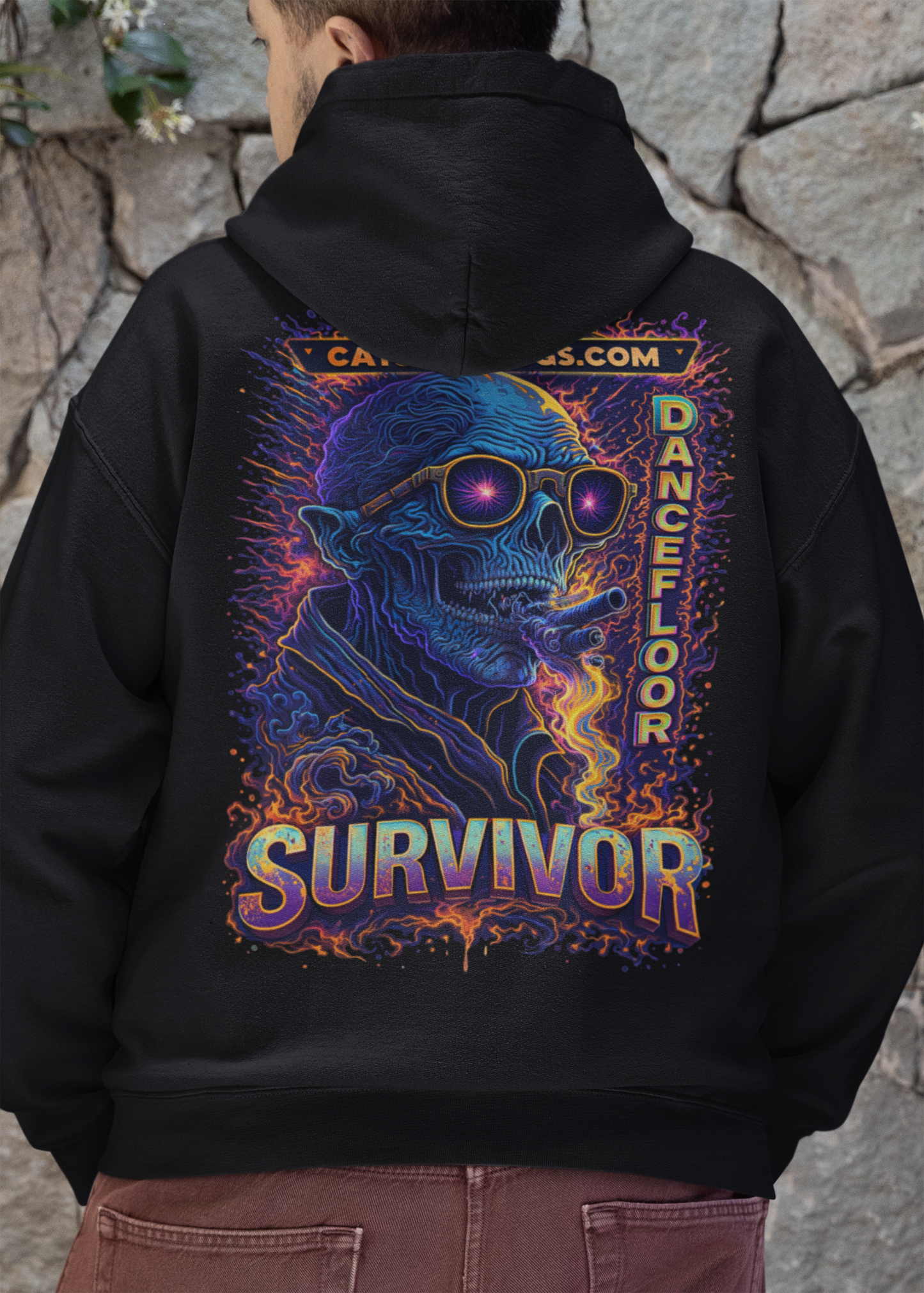 techno festival hoodie