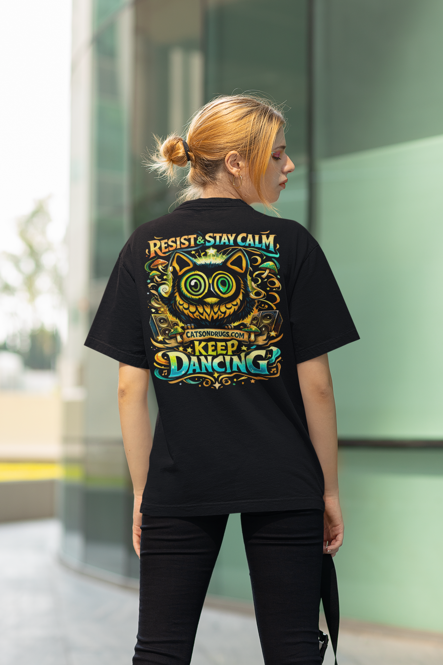 techno festival streetwear t shirt