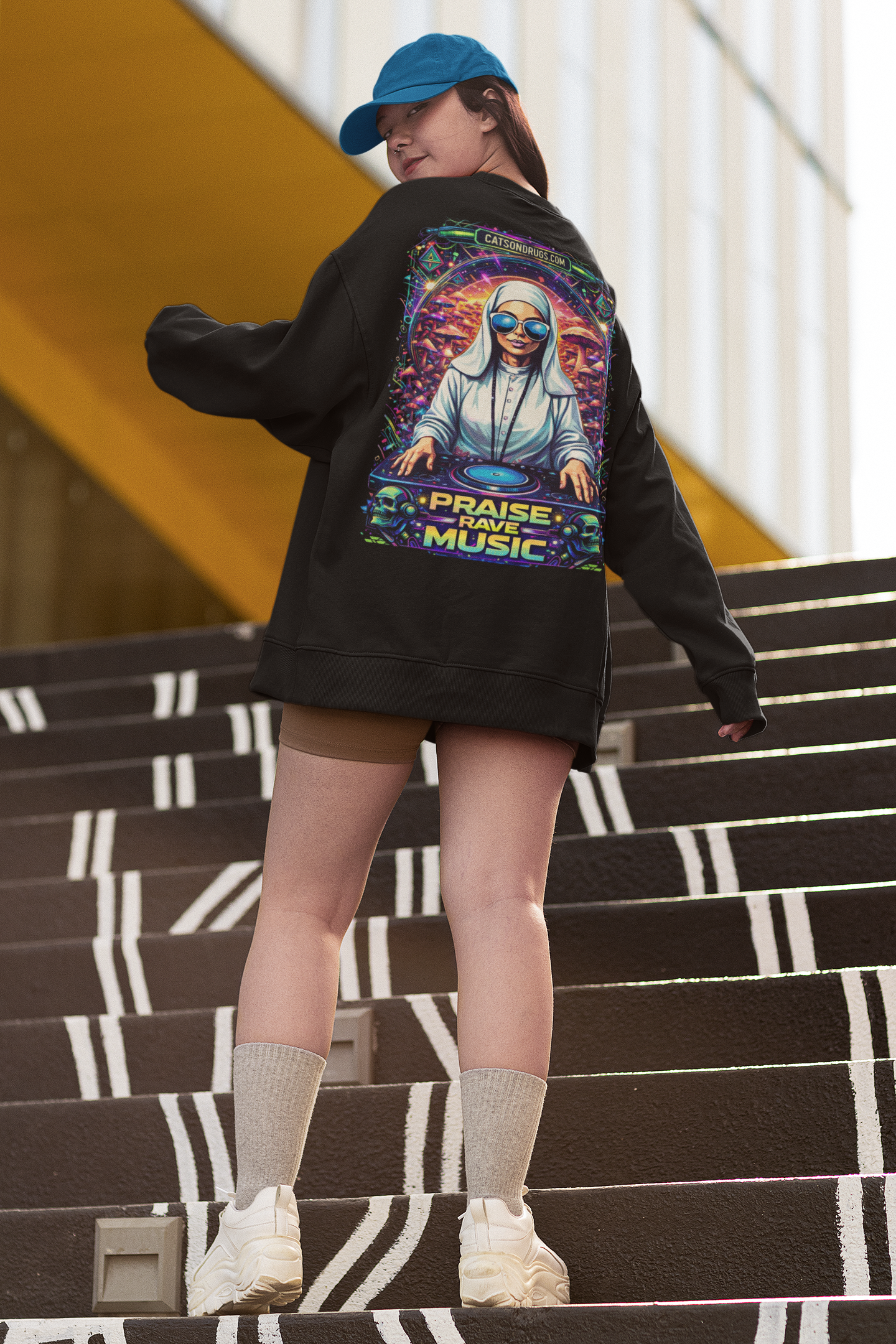 techno festival sweatshirt