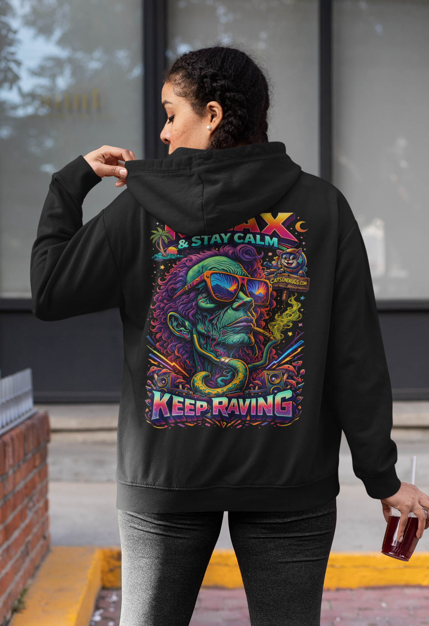 techno hoodie women