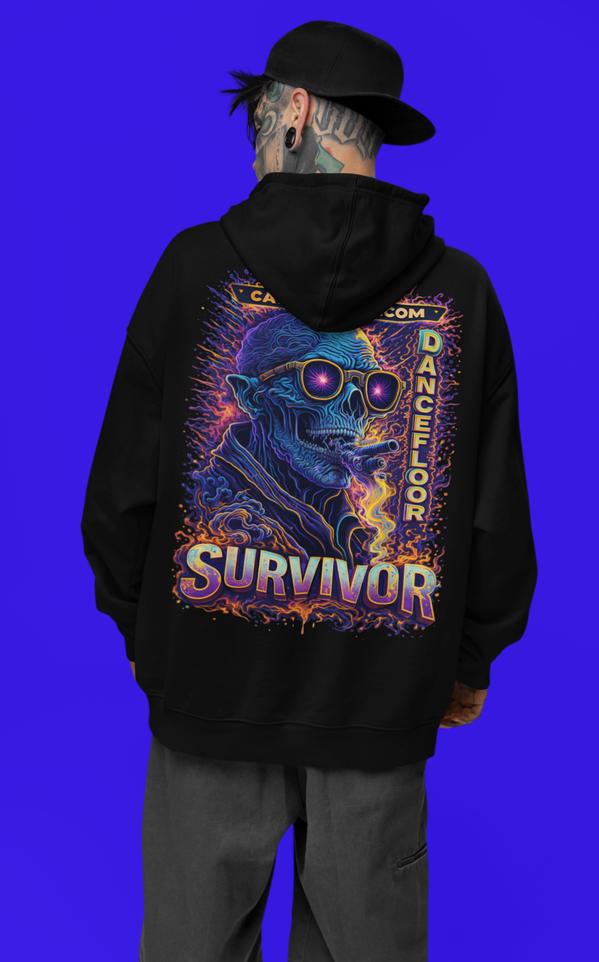 techno music hoodie