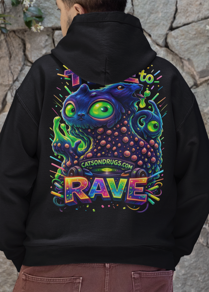 techno party hoodie
