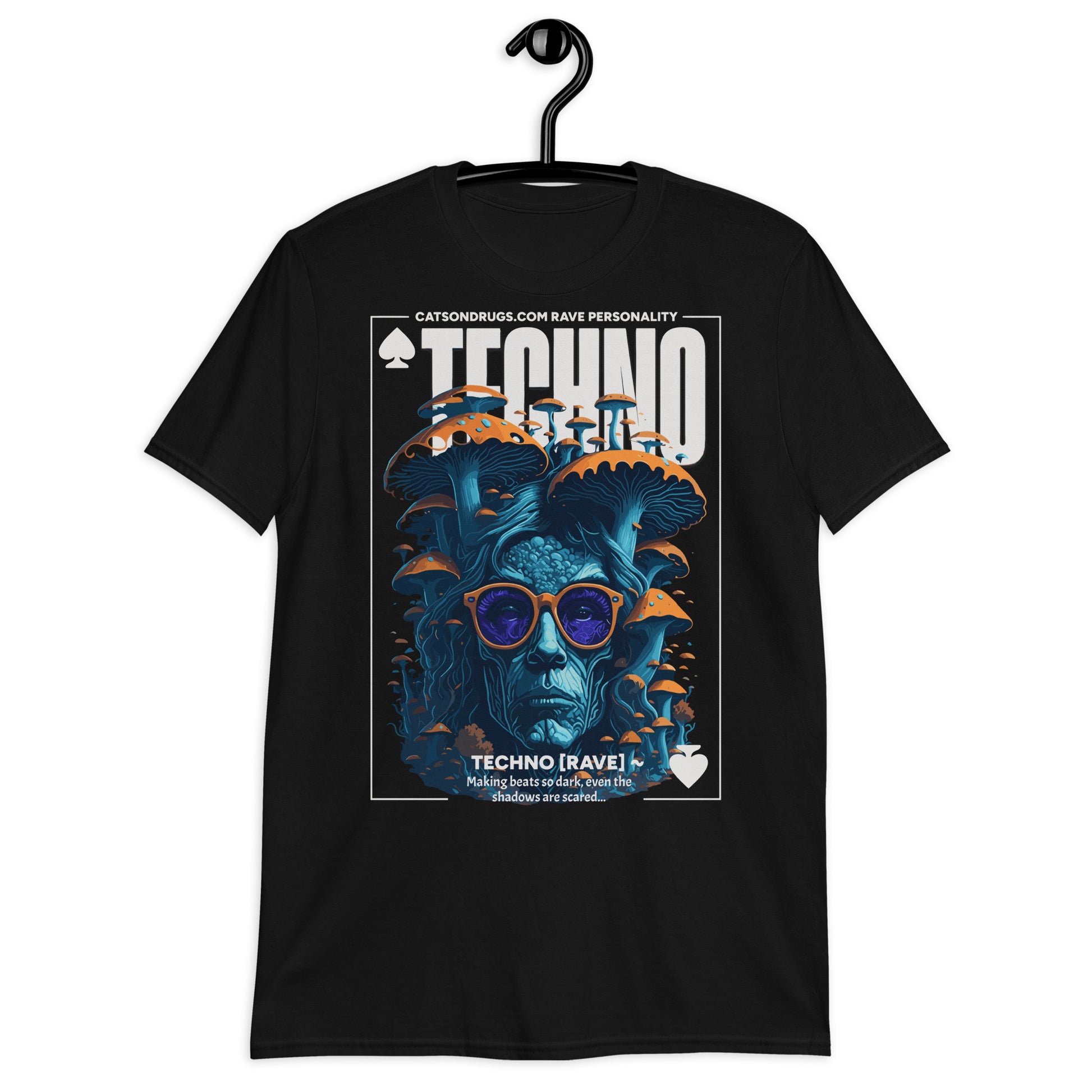 techno t-shirt from catsondrugs.com