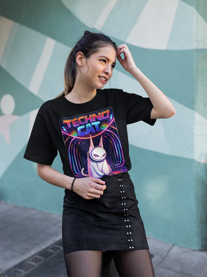 Techno T-Shirt | Techno Cat | Ecstasy Edition