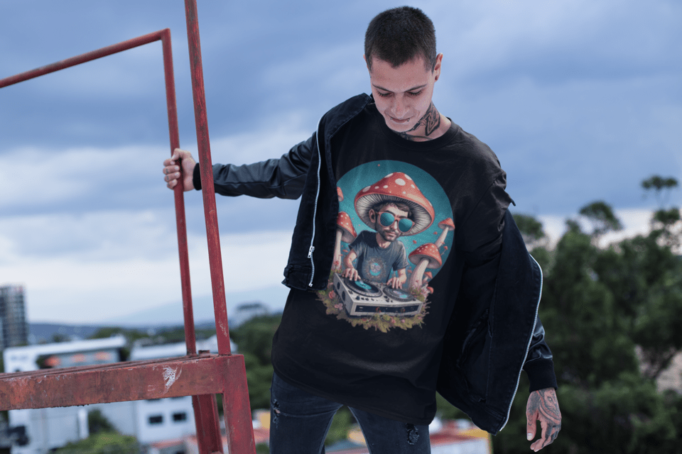 Psychedelic T-Shirt | Mushroom DJ | Ecstasy Edition