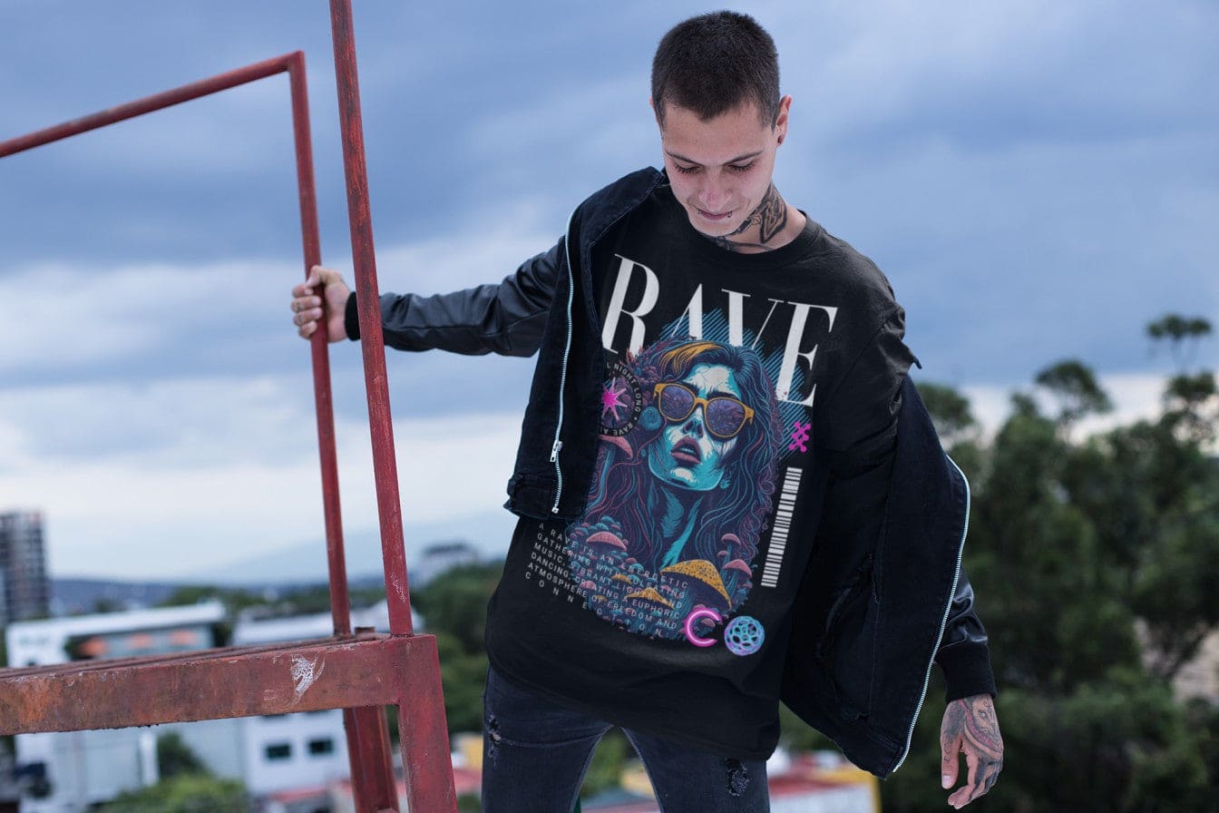 Rave Cover Girl | Rave T-Shirt | Ecstasy Edition