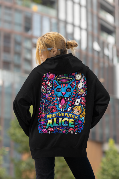 trippy alice in wonderland digital art