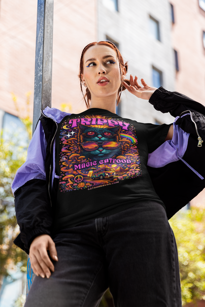 trippy colorful rave clothing